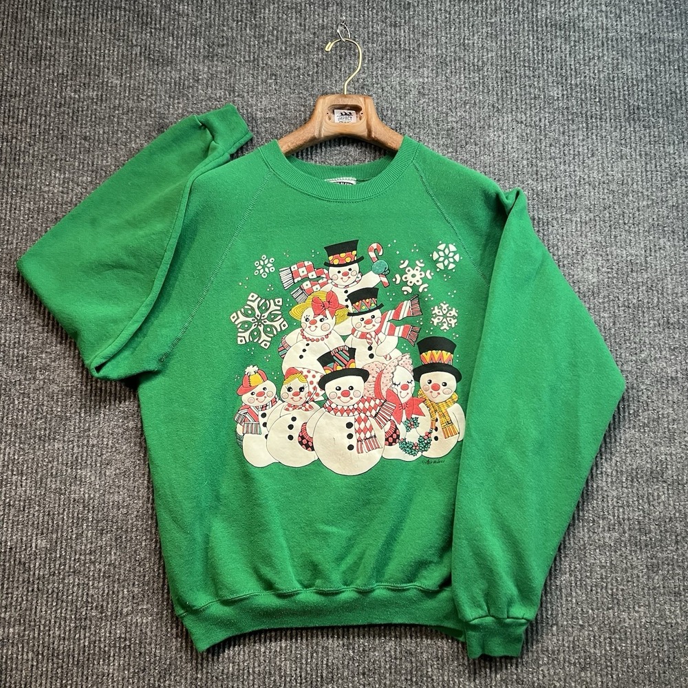 Vintage 90s Lee Sport Christmas Long Sleeve Crewneck Sweatshirt Mens Size XL USA